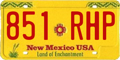 NM license plate 851RHP