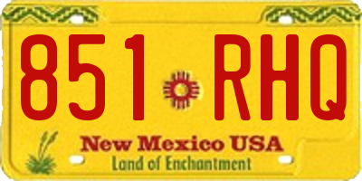 NM license plate 851RHQ