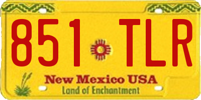 NM license plate 851TLR