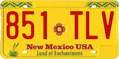 NM license plate 851TLV