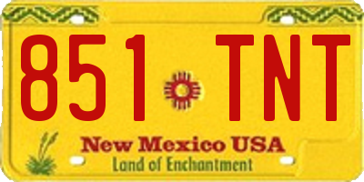 NM license plate 851TNT
