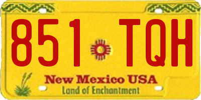 NM license plate 851TQH