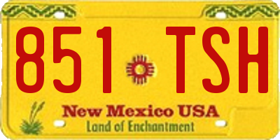 NM license plate 851TSH