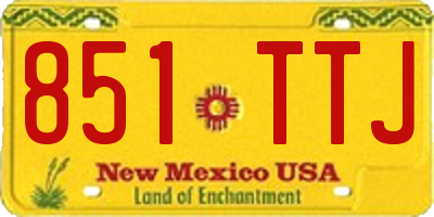 NM license plate 851TTJ