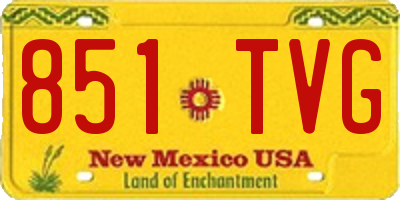 NM license plate 851TVG