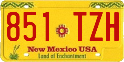 NM license plate 851TZH