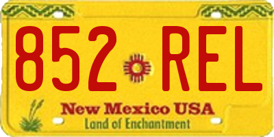 NM license plate 852REL