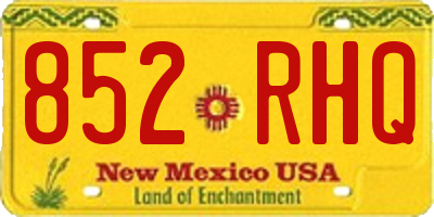 NM license plate 852RHQ