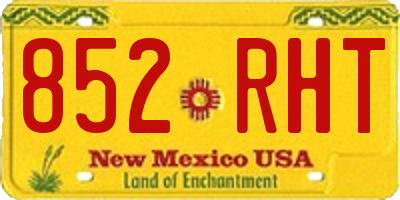 NM license plate 852RHT