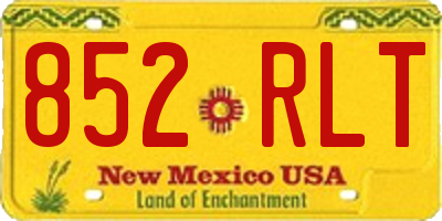 NM license plate 852RLT