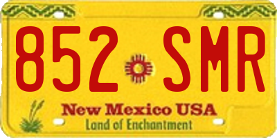 NM license plate 852SMR
