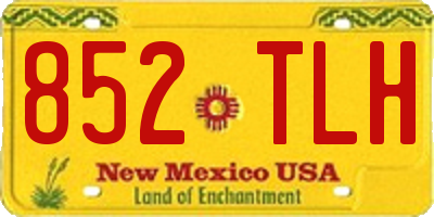 NM license plate 852TLH