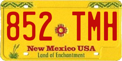 NM license plate 852TMH