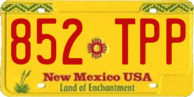 NM license plate 852TPP