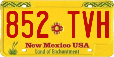 NM license plate 852TVH