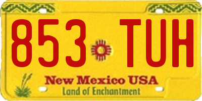 NM license plate 853TUH