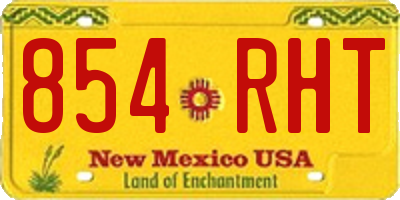 NM license plate 854RHT