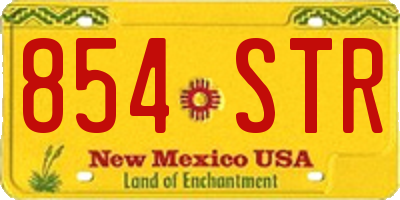 NM license plate 854STR