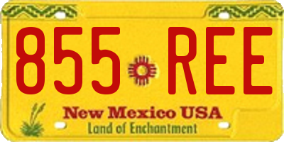 NM license plate 855REE