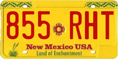 NM license plate 855RHT
