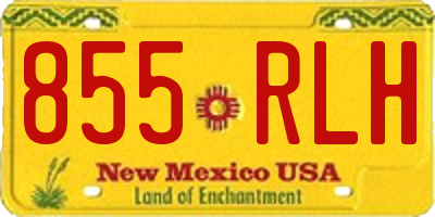 NM license plate 855RLH