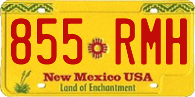 NM license plate 855RMH