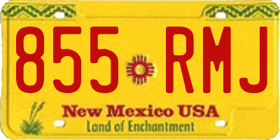 NM license plate 855RMJ