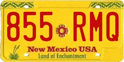 NM license plate 855RMQ