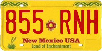 NM license plate 855RNH