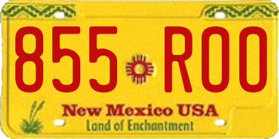 NM license plate 855ROO
