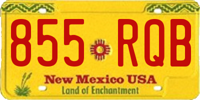 NM license plate 855RQB