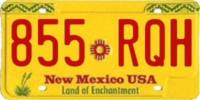 NM license plate 855RQH