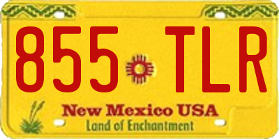 NM license plate 855TLR