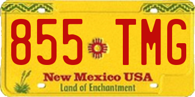 NM license plate 855TMG