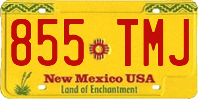 NM license plate 855TMJ
