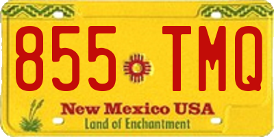 NM license plate 855TMQ