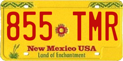 NM license plate 855TMR