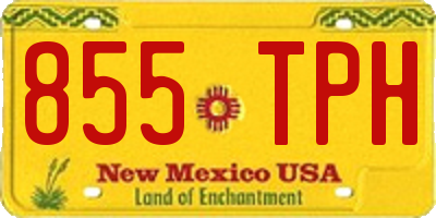 NM license plate 855TPH