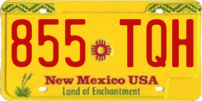 NM license plate 855TQH
