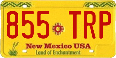 NM license plate 855TRP