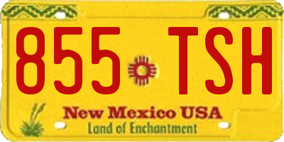 NM license plate 855TSH