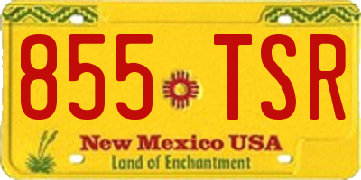 NM license plate 855TSR