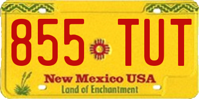 NM license plate 855TUT