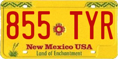 NM license plate 855TYR