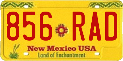 NM license plate 856RAD