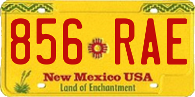 NM license plate 856RAE