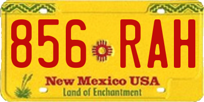 NM license plate 856RAH