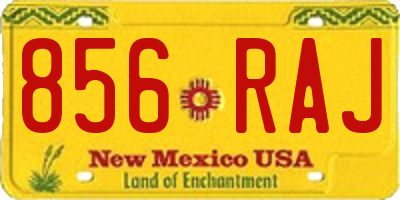 NM license plate 856RAJ