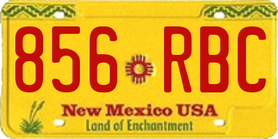 NM license plate 856RBC