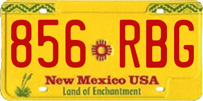 NM license plate 856RBG